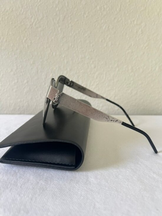 YSL Saint Laurent Silver Metal Womens Sunglasses SL M43 main image 10